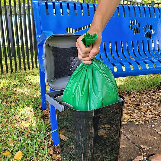 Dog Waste Station/Cat Litter Pail Bags, PetFusion Compatible, Certified Compostable, Plant-Derived, Long & Durable, Replacement Liner Bags (15 Count) - PAWPICO