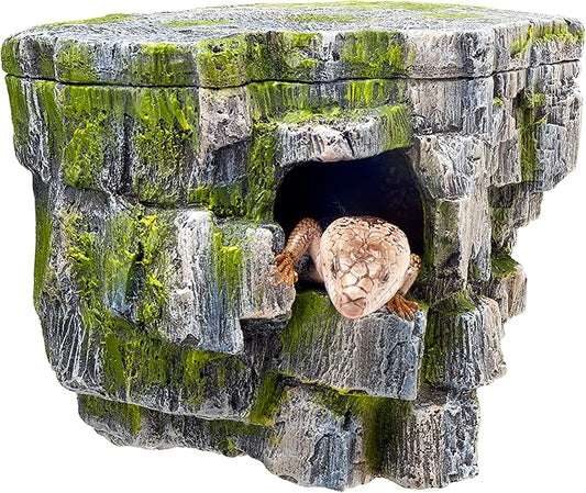 Zilla Vertical Décor Rock Cave 8.75 x 5.875 x 7.25",Grey Zilla