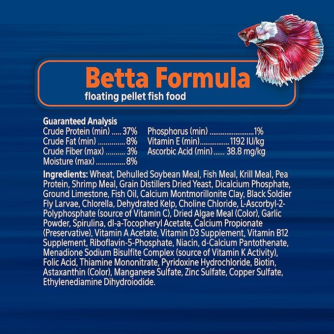 Aqueon PRO Pellet Fish Food Betta Formula 1.4 oz Aqueon