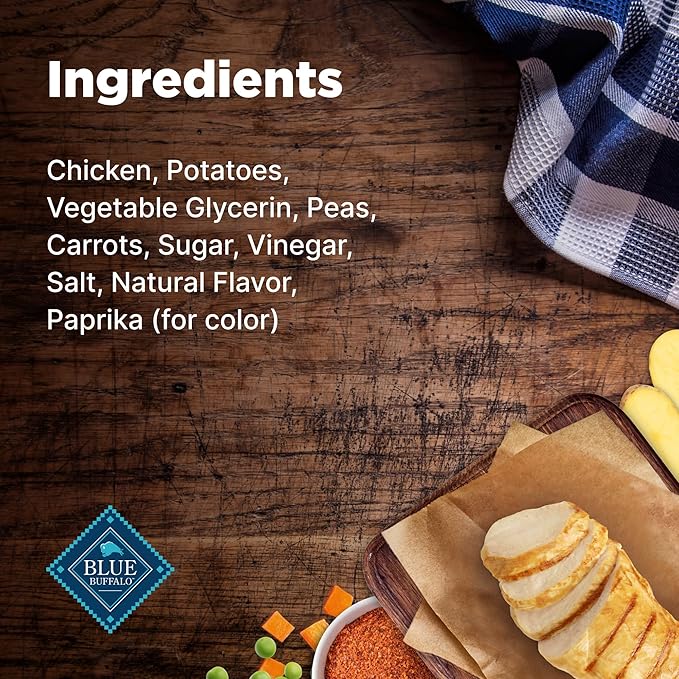 Blue Buffalo Nudges Homestyle Natural Dog Treats Made with Real Chicken, Made in the USA, Chicken, 10-oz Bag - PAWPICO