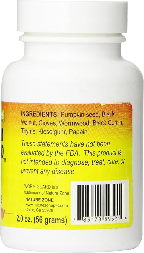 SNZ59321 Reptile Worm Guard Powder, 2-Ounce Nature+Zone