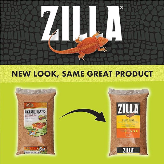 Zilla Pet Reptile Terrarium Substrate Bedding, Walnut Desert Blend, for Bearded Dragons, Monitors, Skinks and Uromastyx, 5 Quart Zilla