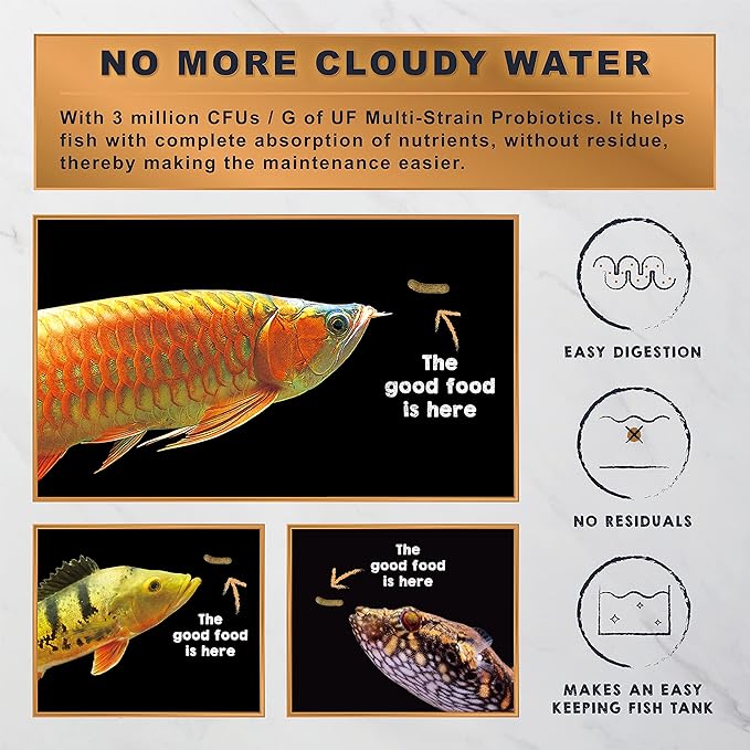 Ultra Fresh Monster Fish Food, Wild Sword Prawns, Floating Sticks for Oscars, Bass, Large Cichlids and Tropical Fish, Carnivorous Jumbo Stick 3.53 oz UltraFresh-ShrimpDelight