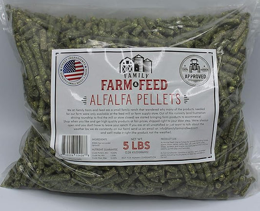 | Alfalfa Hay Food | Small Pet | Young and Adult | Pellets | 5 Pounds FAMILY+FARM+AND+FEED