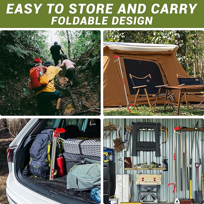 47" Professional Snake Tongs Heavy Duty Reptile Rattle Snake Catcher Wide Jaw Handling Tool Stainless Steel Collapsible Grabber Outdoor Catch Tool with Non-Slip Grip Handle (47inch/120cm) COYXiCE