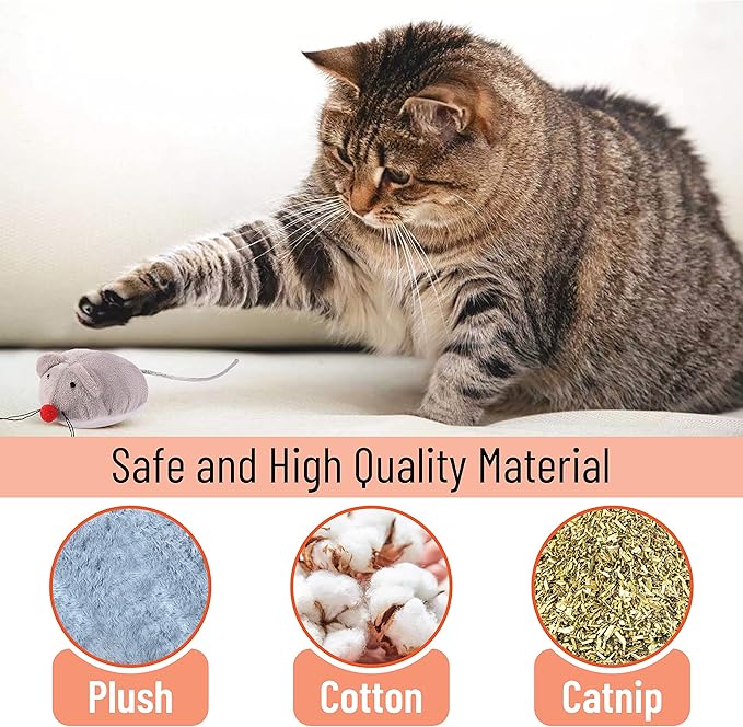 Mr. Pen- Catnip Toys, 7 Pcs, Mouse Cat Toy, Catnip Toys for Indoor Cats, Cat Nip Toys, Catnip Toys for Cats, Mouse Toy for Cats, Cat Toy Mouse, Cat Toys Mice - PAWPICO