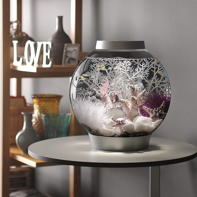 biOrb CLASSIC 15 Aquarium with LED - 4 gallon, Silver biOrb