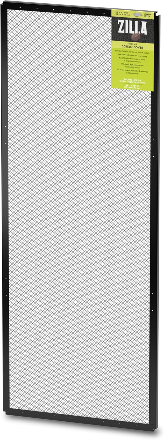Zilla 11435 Fresh Air Screen Cover, 48-Inch by 18-Inch,Black Zilla