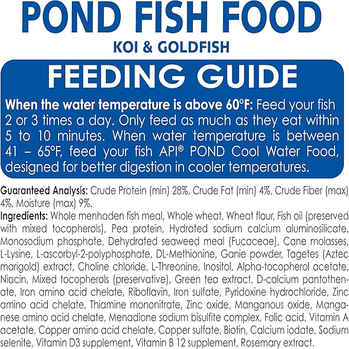 API POND FISH FOOD Pond Fish Food 1.56-Pound Bag API