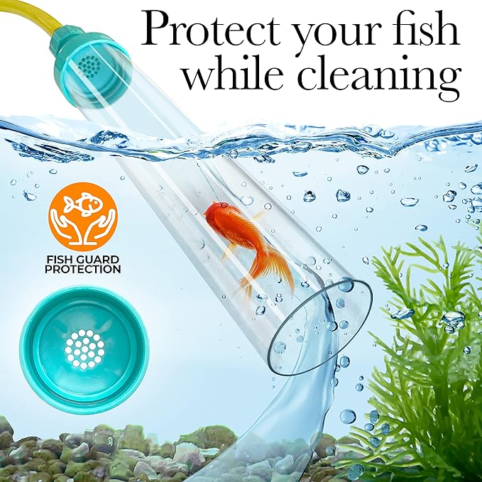 Gravel Vacuum for Aquarium Fish Tank Cleaning Tool Kit Aquarium Water Changer Siphon with Water Control Valve Heavy Duty Aquarium Gravel Cleaner Fish Tank Accessories - 30 Ft Hose ShopSquare