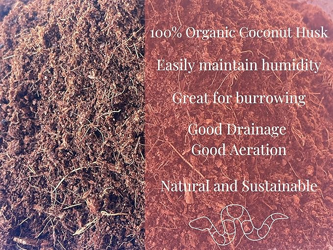Snout and Shell Organic Coco Coir Peat Bedding Ready to Hydrate Use Substrate for Reptile or Amphibian Perfect for Frogs, Salamanders, Geckos and Snakes Increase Humidity 1.4 Lbs - 650 Grams SNOUTANDSHELL