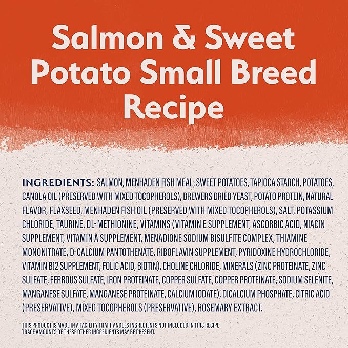 Natural Balance Limited Ingredient Small Breed Adult Grain-Free Dry Dog Food, Salmon & Sweet Potato Recipe, 4 Pound (Pack of 1) - PAWPICO
