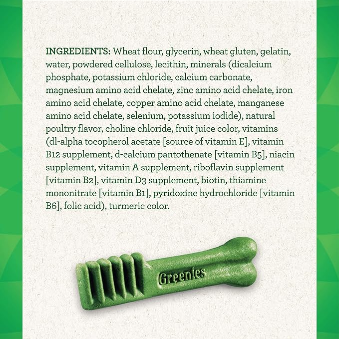 Greenies Original Regular Natural Dog Dental Care Chews Oral Health Dog Treats, 72 oz. Pack (72 Treats) - PAWPICO
