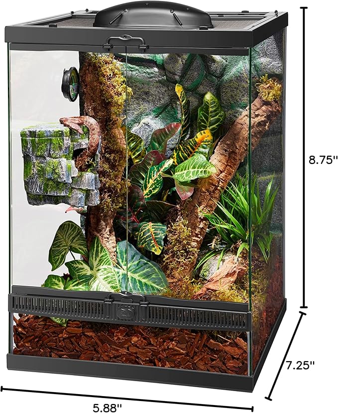 Zilla Vertical Décor Rock Cave 8.75 x 5.875 x 7.25",Grey Zilla