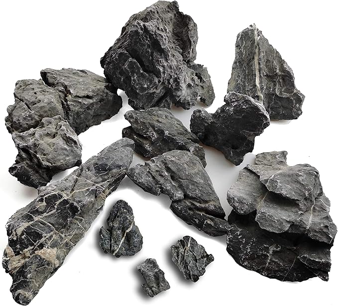 Voulosimi 18 lb Seiryu Rock Stone for Aquariums, Landscaping Model,Tank Decoration Voulosimi