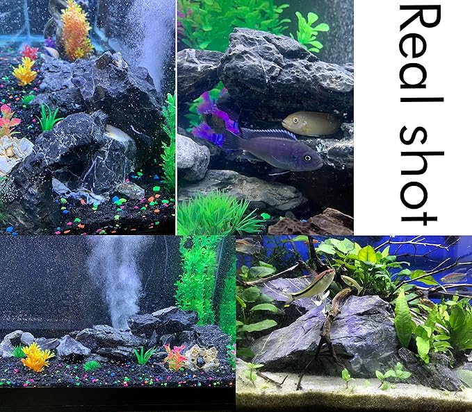 Voulosimi 12 lb Seiryu Rock Stone for Aquariums, Landscaping Model,Tank Decoration Voulosimi