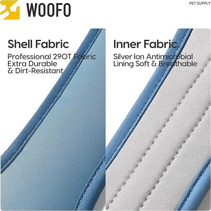 Core Dog Harness with Handle and Pocket, Sliver ion Inner Fabric, Wear-Resistant Shell Fabric, Reflective and Soft Padded (Shadow Black, Size Extra Large) WOOFO