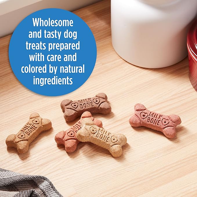 Milk-Bone Flavor Snacks Dog Treats, Small Biscuits, 7 Pound Crunchy Texture Helps Reduce Tartar (Pack of 2) - PAWPICO