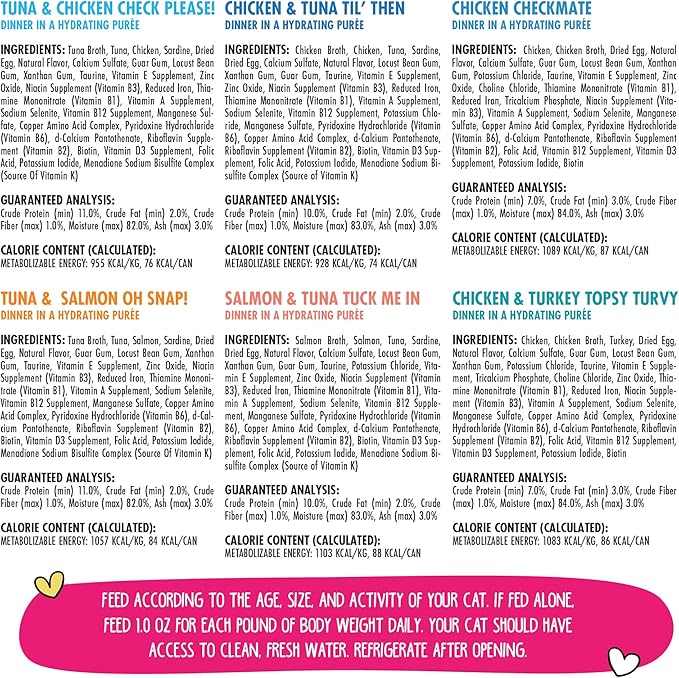 B.F.F. Play - Best Feline Friend Paté Lovers, Aw Yeah!, Swipe Right Delight Grain-Free Natural Wet Cat Food Variety Pack, 2.8oz Can (Pack of 18) - PAWPICO