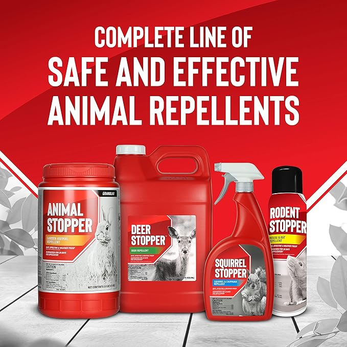 Reptile Stopper, Granular Animal Repellent, All Natural, Effective All Year Round, Safe for People and Pets, No Harsh Chemicals, Ready to Use, Snake & Reptile Repellent - 12 lb. Bulk Deer+Stopper