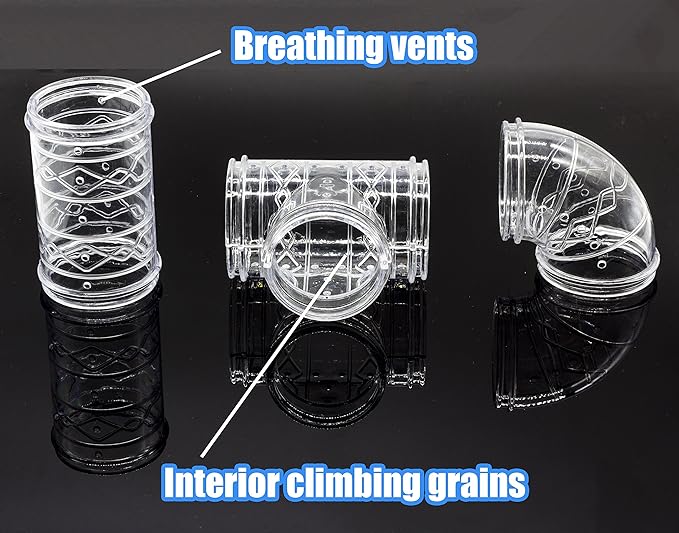 94 Pcs DIY Hamster Tunnel and Playground Module, Tube House Platform Excercise for Mouse Hamster and Other Small Animals GNB+PET
