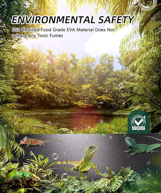 Large Reptile Carpet Terrarium Liner Bedding Substrate Mat – Non-Adhesive Carpet Bedding for Reptile Tank – Warming Terrarium Floor Liner for Bearded Dragon Iguana Turtle Snakes (79 inch) Seapanhe