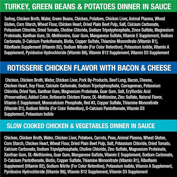 CESAR Adult Wet Dog Food Classic Loaf in Sauce Poultry Lovers Variety Pack, 3.5 oz. Easy Peel Trays with Real Chicken, Turkey or Duck, Pack of 36 - PAWPICO