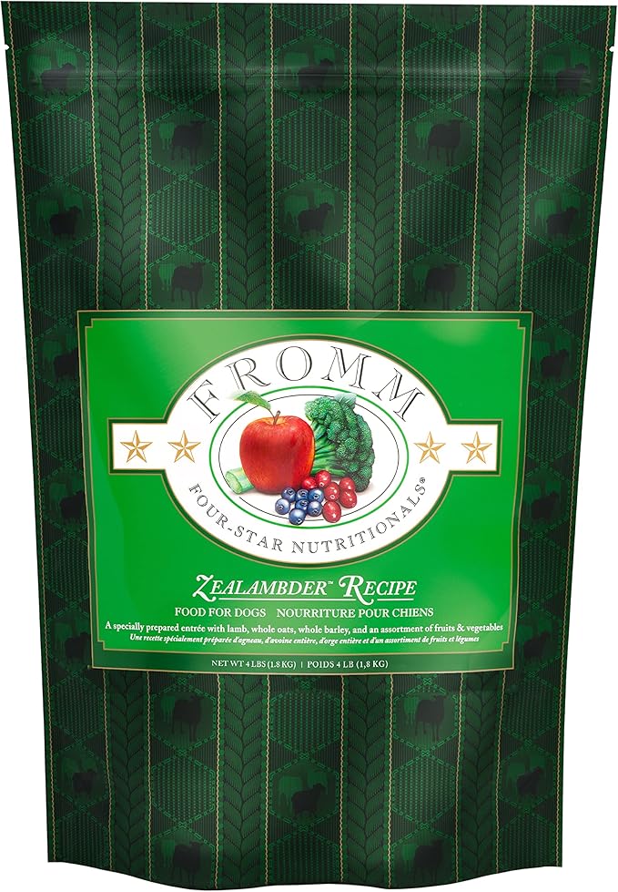 Fromm Four-Star Nutritionals Zealambder Dog Food - Premium Dry Dog Food - Lamb Recipe - 4 lb - PAWPICO