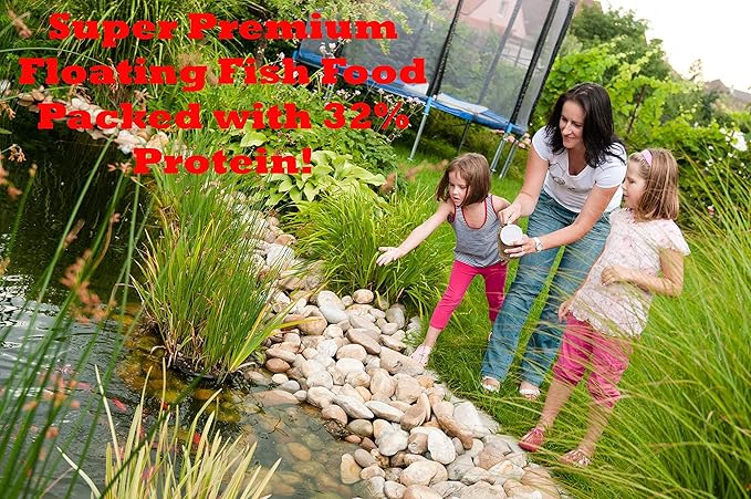 | Premium Floating Fish Food | Pond and Lake | Pellets | 2 Pounds FAMILY+FARM+AND+FEED