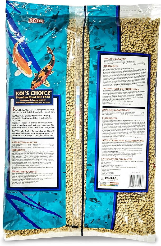 Kaytee Koi's Choice Koi Floating Fish Food, 10 Pound Kaytee