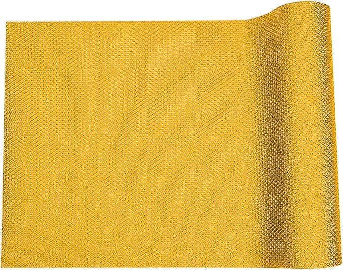 Bearded Dragon Tank Accessories, Reptile Terrarium Liner Substrate for Leopard Gecko, Snake, Lizard and Tortoise, Non-adhesive Reptile Carpet Bedding for Reptile Tank, Yellow Duedusto