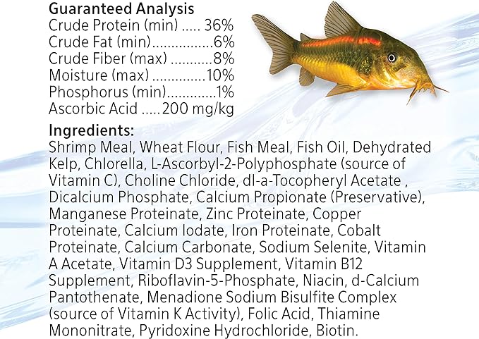 Aqueon Shrimp Pellets Sinking Food for Tropical Fish, Goldfish, Loaches, Catfish and Other Bottom Feeding Fish, 3.25 oz (Pack of 2) Aqueon