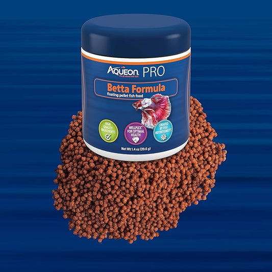 Aqueon PRO Pellet Fish Food Betta Formula 1.4 oz Aqueon