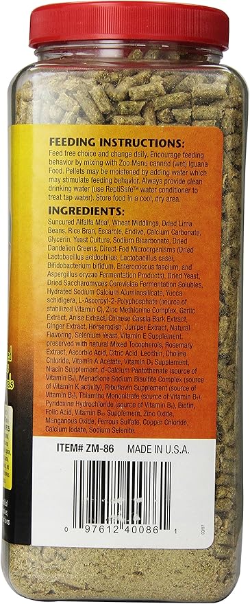 Zoo Med Natural Iguana Food Formula, 20-Ounce, Adult ZooMed