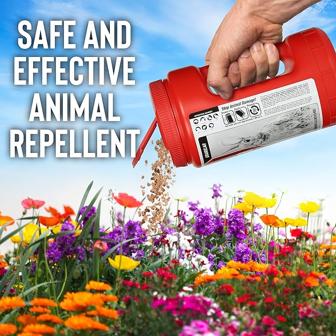 Reptile Stopper, Granular Animal Repellent, All Natural, Effective All Year Round, Safe for People and Pets, No Harsh Chemicals, Ready to Use, Snake & Reptile Repellent - 12 lb. Bulk Deer+Stopper