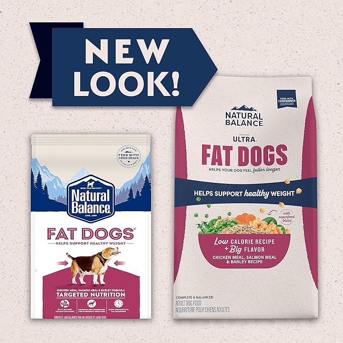 Natural Balance Original Ultra Fat Dogs Chicken Meal, Salmon Meal & Barley Recipe Adult Dry Dog Food, 4 lbs. - PAWPICO