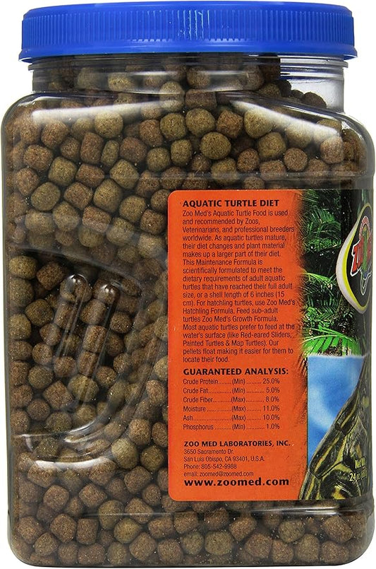 Zoo Med Natural Aquatic Turtle Food, Maintenance Formula, 24-Ounce ZooMed