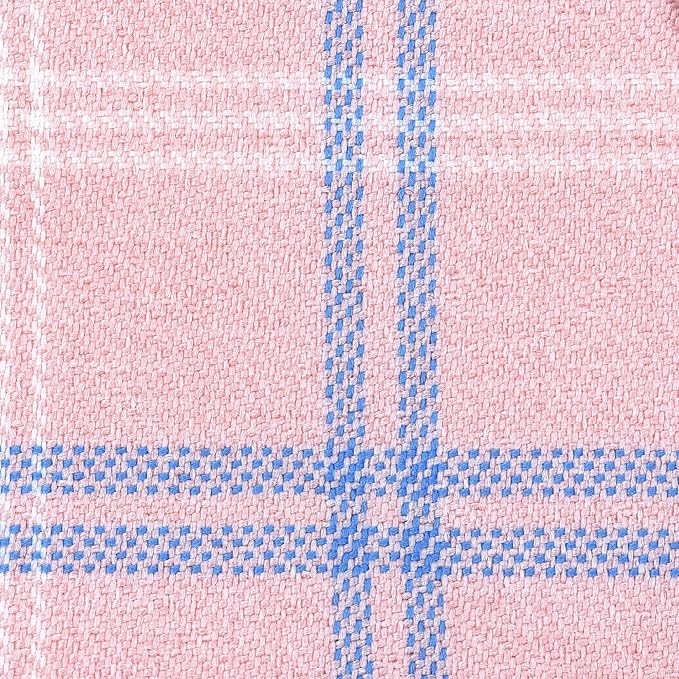 GAMUDA Small Dog Harness Collar and Leash Set, Step in No Chock No Pull Soft Mesh Adjustable Dog Vest Harnesses Plaid Reflective for Dogs Puppy Cats Kitten Rabbit (Pink, L) GAMUDACollarsCollection