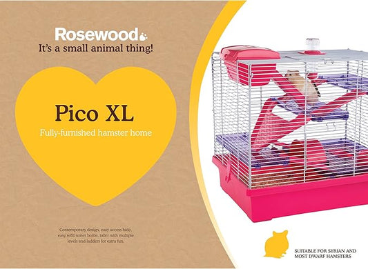 Pico XL Pink & Purple - Hamster & Small Animal Home/Cage Rosewood