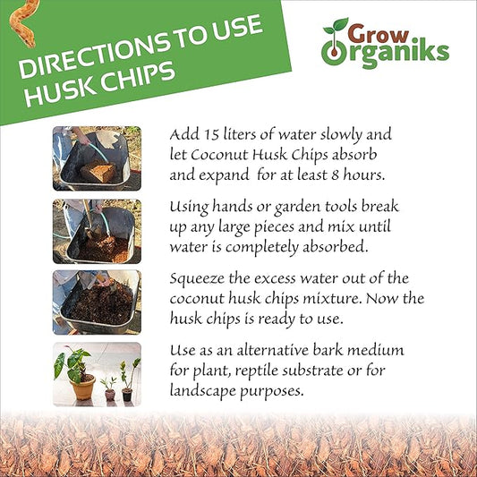 72 Quart Reptile Substrate Coconut Chip Bedding Compressed Organic Coco Husk Block for Snake Habitat, Ball Python Terrarium, Turtle Tanks, Tortoise Enclosure, Potting Soil Mix for Greenhouse Grow+Organiks