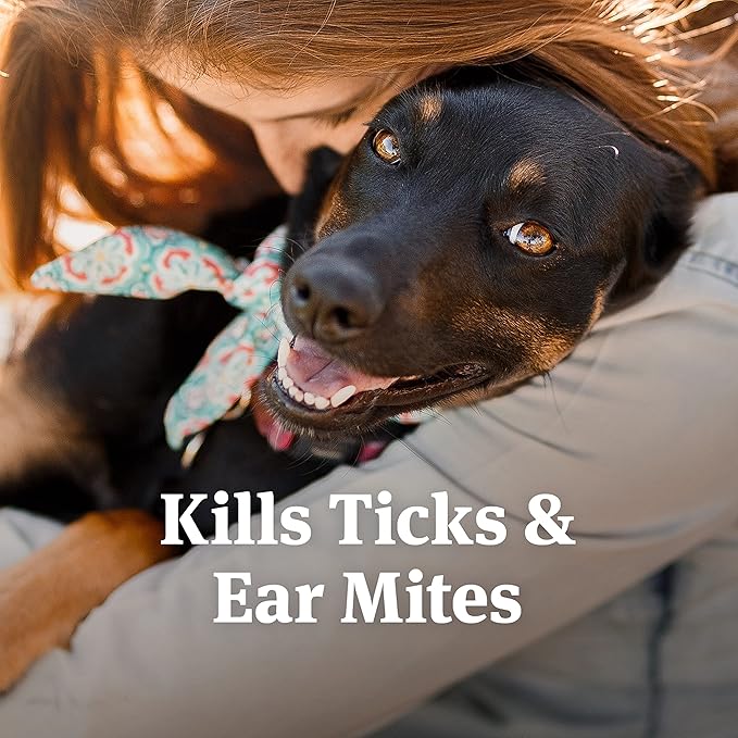 PetArmor Ear Mite Treatment for Dogs, Ear Mite Medicine Kills Ticks and Ear Mites to Relieve Itchiness, Sooths Ears with Aloe, 3oz PetArmor