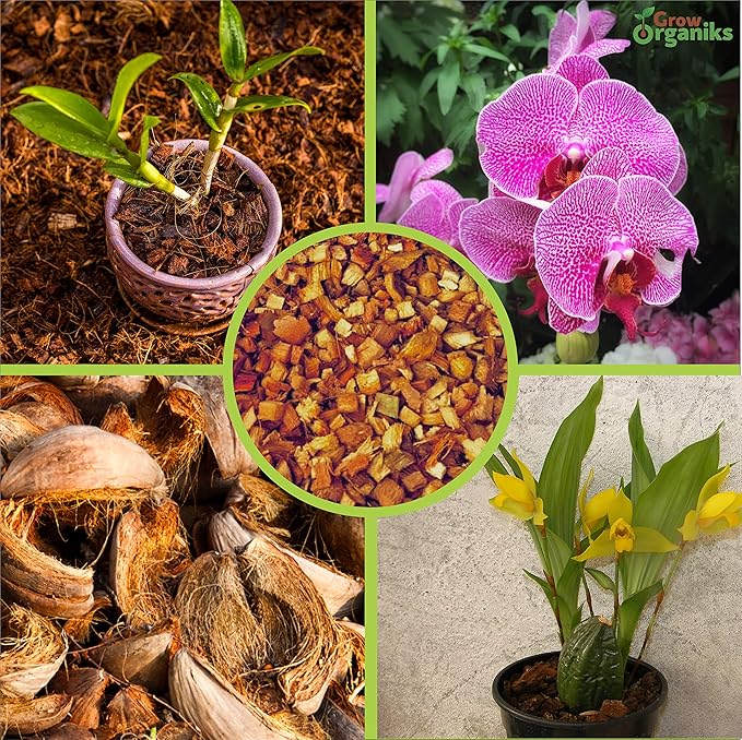 72 Quart Reptile Substrate Coconut Chip Bedding Compressed Organic Coco Husk Block for Snake Habitat, Ball Python Terrarium, Turtle Tanks, Tortoise Enclosure, Potting Soil Mix for Greenhouse Grow+Organiks