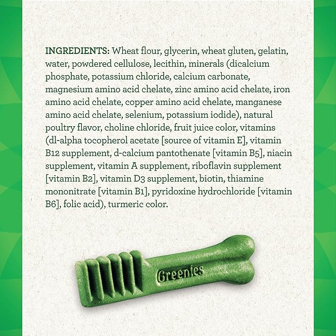 GREENIES Original Large Natural Dog Dental Care Chews Oral Health Dog Treats, 12 oz. Pack (48 Treats) - PAWPICO