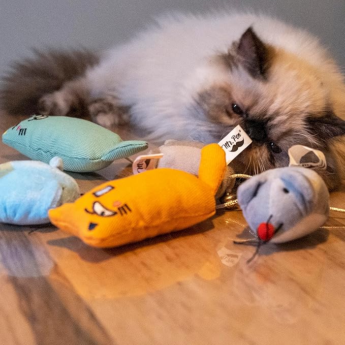 Mr. Pen- Catnip Toys, 7 Pcs, Mouse Cat Toy, Catnip Toys for Indoor Cats, Cat Nip Toys, Catnip Toys for Cats, Mouse Toy for Cats, Cat Toy Mouse, Cat Toys Mice - PAWPICO