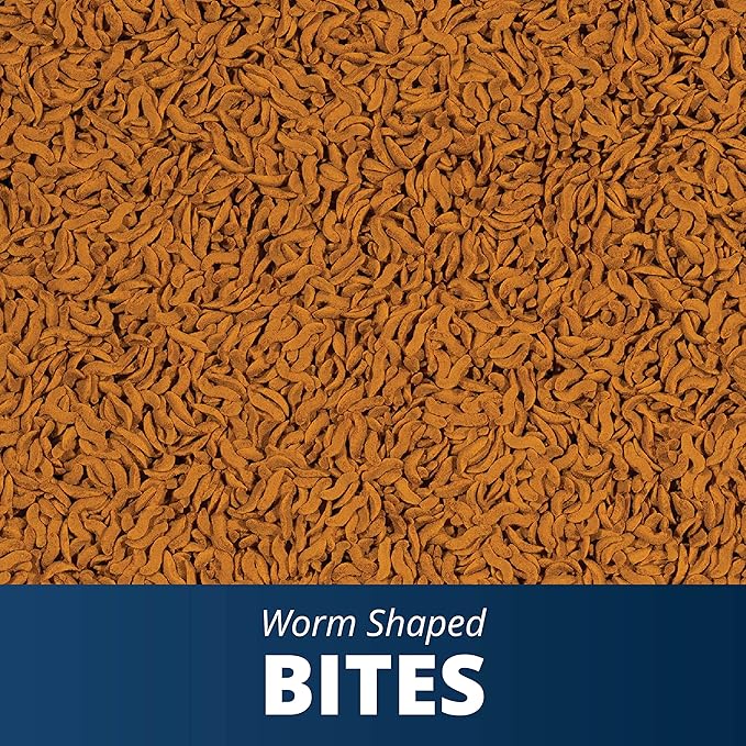 Tetra Pond Tetra Goldfish Worm Shaped Bites Fish Food, 4.93 Oz., Complete Food for All Goldfish Tetra+Pond