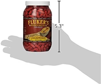Fluker's Bearded Dragon Food, For Adult Bearded Dragons, Pellet Diet Rich in Protein, Fats, Vitamins, and Minerals, 3.4 oz Flukers