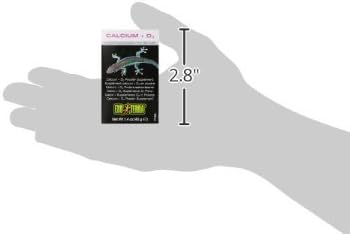 Exo Terra Calcium + D3 Powder: Ultra-fine, Phosphorus Free Formula Boosts Bone Health & Calcium Absorption Ideal for Insects, Fruits & Veggies 1.4 oz. ExoTerra