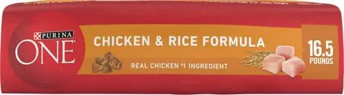 Purina ONE Chicken and Rice Formula Dry Dog Food - 16.5 lb. Bag - PAWPICO