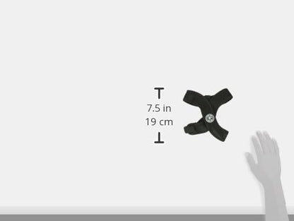 Gooby Comfort X Head In Harness - Black, Medium - No Pull Small Dog Harness Patented Choke-Free X Frame - Perfect on the Go Dog Harness for Medium Dogs No Pull or Small Dogs for Indoor and Outdoor Use Gooby