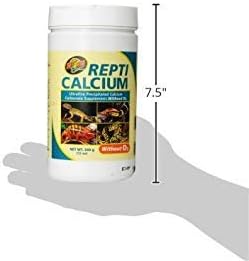Zoo Med Repti Calcium Ultra Fine Precipitated Calcium Carbonate Reptile Supplement without Vitamin D3, 12-Ounce ZooMed